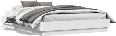 Obrázok produktu pre vidaXL Posteľný rošt biely 135x190 cm Drevo Materiál