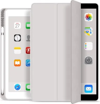 Produktbild von Hülle für iPad Air (3. Generation) 10,5 "2019 - [Eckenschutz] Standabdeckung mit Stifthalter, Auto Sleep / Wake für iPad Air (3. Generation) 10,5" 2019,Hellgrau