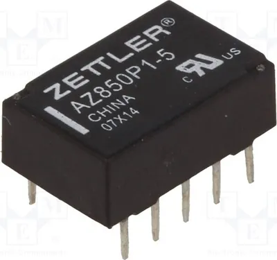 Produktbild von 1x Relais: elektromagnetisch 0,5A/125VAC  USpule : 5VDC  1A AZ850P1-5 Elektromagne