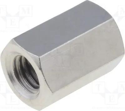 Obrázok produktu pre 10 kusov distančných objímok s vnútorným závitom 12 mm: M5, šesťhranné, mosadzné, rozmery 118 x 12 mm