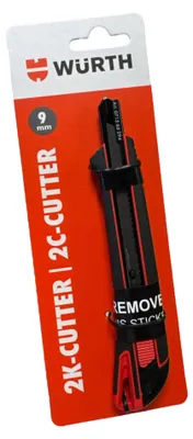 Immagine prodotto di Coltello da taglio Würth 2-K impugnatura 9 mm incl. 3 lame a scatto