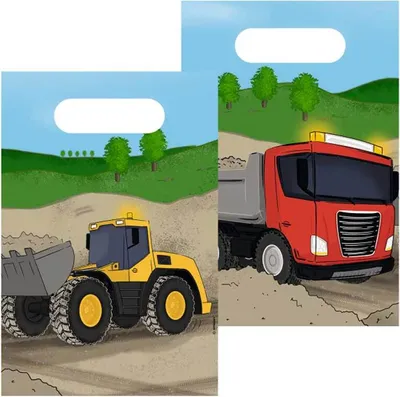 Produktbild von Amscan Partytüten - Under Construction 8 Stück