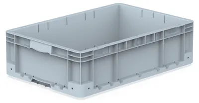 Productafbeelding van Povag Euronorm Stapelbak - Opbergbak - Transportkrat - 60x40x17 cm - Grijs