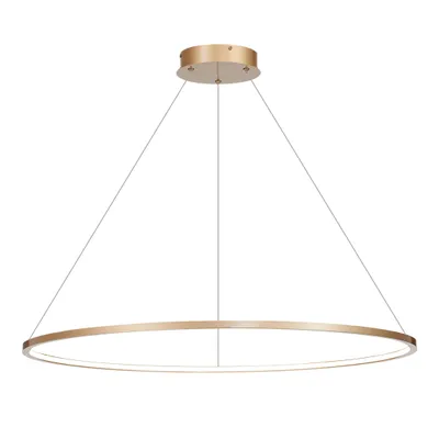Obrázok produktu pre Zlaté krúžkové závesné svietidlo 100 cm Saturno LED 57W Milagro