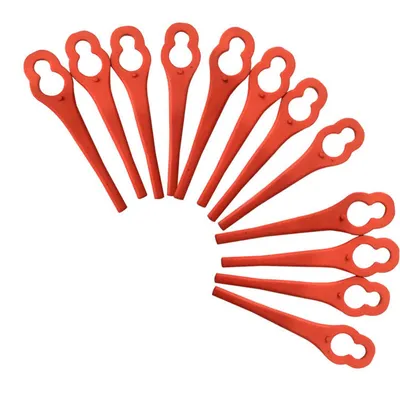 Produktbild von 50 Stück Kunststoff Rasentrimmer-Klingen Ersatz,Ersatzmesser Kompatibel mit Rasentrimmer,Rasenmähermesser, Passend für Einhell GE GC BG RG Modelle