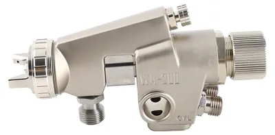 Immagine prodotto di WA-200-122P(V) Pistola a spruzzo automatica da 1,2 mm, strumento di verniciatura industriale, alimentazione a pressione, nebulizzazione automatica, adatta per vernici, legno e pittura