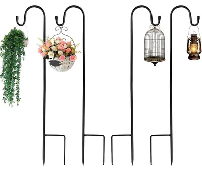 Immagine prodotto di Ganci in metallo, 120 cm, confezione da 4, per giardino e decorazioni