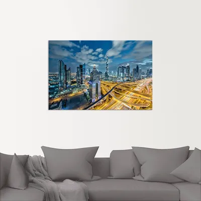 Produktbild von ARTland Wandbild Alu für Innen & Outdoor Dubai III Größe: 60x40 cm