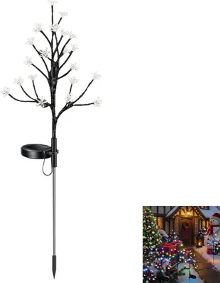 Produktbild von Solar Gartenleuchte Blume wasserdicht, Solar Garten Deko Licht mit 2 Modi, LED Feenlicht für Garten, Terrasse, Weg, Muttertag Geschenk