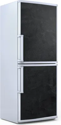 Produktbild von Kühlschrankdekoration 60x180 cm Aufkleber auf dem Kühlschrank - schwarze Stein