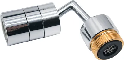 Produktbild von 720 Grad drehbare Wasserhahn Filter Universal 2 Modi für Badezimmer waschen Augen Haar Gesicht