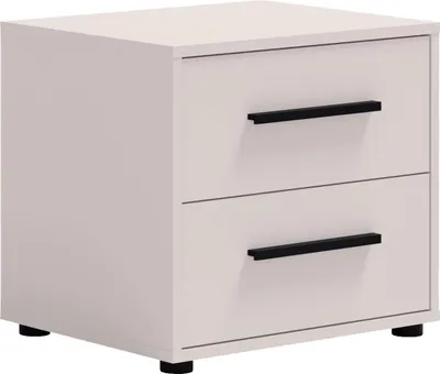 Produktbild von Nachttisch MAXIONE MX-11 mit 2 Schubladen Nachtkonsole Nachtschrank Nachtkommode Modern (Kaschmir)