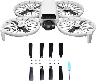 Immagine prodotto di 16 eliche di ricambio insonorizzate adatte ai DJI Flip (accessori per la sostituzione delle eliche)