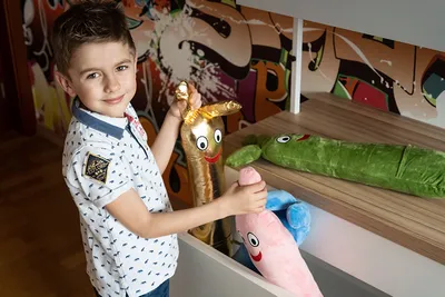 Obrázek produktu pro Bludišťák modrý plyšový 55cm 0m+