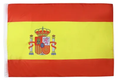 Spanien Flagge 90x60 cm, Polyester, Masttunnel