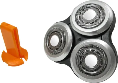 Produktbild von Trade-Shop Scherkopf Rasierkopf mit Schutzkappe Sicherungsringhalter kompatibel mit Philips Arcitec RQ10-Serie (RQ10xx) RQ1050 RQ1051 RQ1052 RQ1053