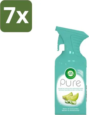 Image de Air Wick – Spray d'ambiance – Melon pur & concombre – 250 ml - Pack économique - 7 pièces