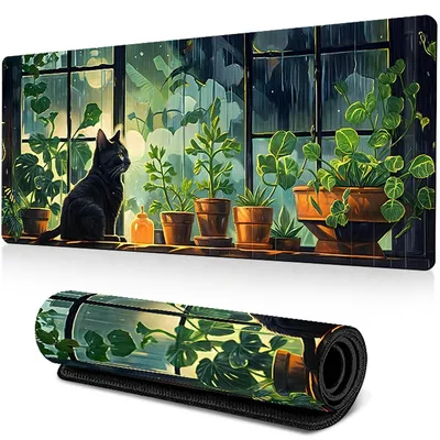 Obrázek produktu pro Herní podložka pod myš XXL, 800x300 mm, zelená, protiskluzová, voděodolná