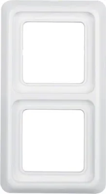 Produktbild von HAGER BERKER IP44 Zweifachrahmen mit Dichtung weiß 53132909