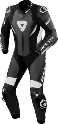 Zdjęcie produktu dla 1-częściowy skórzany kombinezon motocyklowy Revit Control, czarny/biały, 52