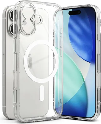 Image de Étui pour téléphone portable iPhone 17, Ringke Fusion Magnetic, Transparent
