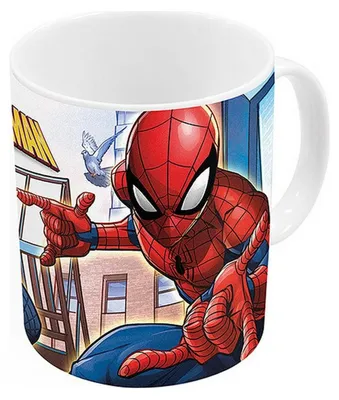 Image de Spider-Man Becher Great power Bleu Rouge Keramik 350 ml
