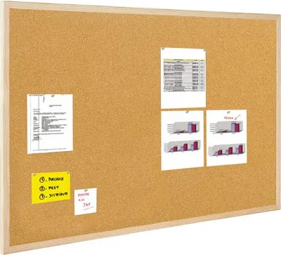 Image de Tableau en liège Korek 80x60 cm avec crochets de serrage