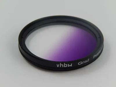 Immagine prodotto di Filtro graduato vhbw Universal, compatibile con obiettivi fotografici con filettatura da 46 mm - Filtro graduato, viola