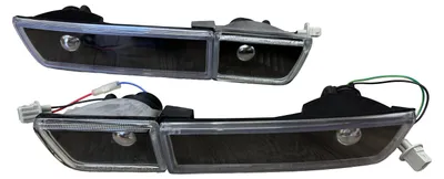 Für VW Golf 3 III Klarglas Nebelscheinwerfer + Frontblinker SCHWARZ LINKS RECHTS in der Farbe Klarglas von DIEDERICHS Karosserieteile GmbH