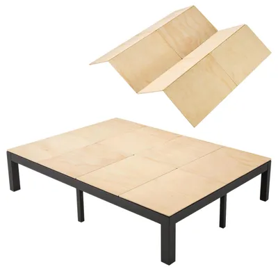 Obrázek produktu pro VEVOR Podpěra matrace, rozměr Queen, 195x148 cm, s nylonovými popruhy, vyrobená z překližky, s zaoblenými hranami, proti prohýbání, vhodná pro kovové rámy, rozkládací pohovky, platformové postele a palandy
