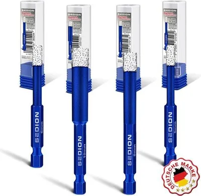 Produktbild von Bohrerset für Fliesen 4-teilig 5-10 mm – Diamantbohrer für Porzellan und Keramik