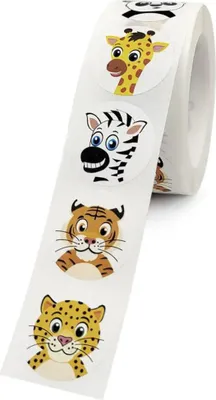Productafbeelding van Ruhhy 22947 Stickers voor kinderen, 500 stuks – vrolijke dieren
