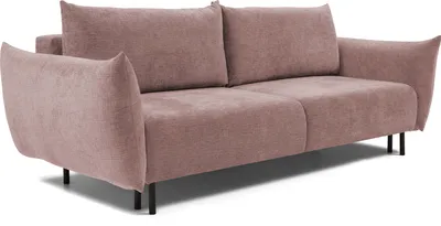 Produktbild von DomoHome ADEL-Sofa Modernes Schlafsofa mit Stauraum und Silikon-Kissen Wellenfedern Ideal für Wohnzimmer Metallfüße PUR-Schaum 145x200cm Liegefläche Größe: 240x90x108cm DUNKELROT