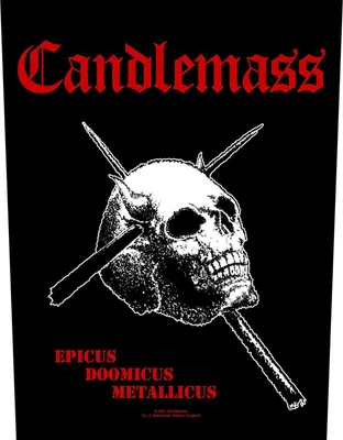 Image de Candlemass - Patch "Epicus Doomicus Metallicus" RO7096 (Taille unique) (Noir/Blanc/Rouge)