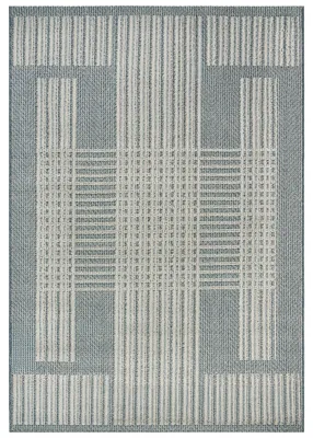 Image de Mazovia Tapis Moderne, Abstrait et Géométrique - Cangas Plano - beige et gris, 80x150 cm