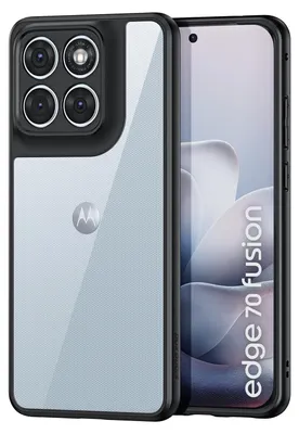 Produktbild von Motorola Edge 70 Fusion Hülle - Dux Ducis Aimo Series - Transparent TPU Back Cover - Schwarz