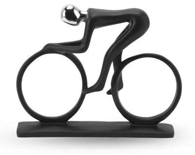 Produktbild von Fahrrad-Dekoration – Metallfigur – Wohnaccessoire – Sport/Hobby-Figur – Harz-Ornament – 22 x 5 x 17,5 cm – Fahrradskulptur