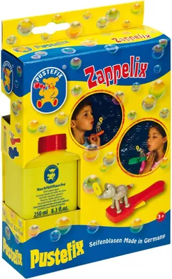 Produktbild von PUSTEFIX 420869610 Pustefix Zappelix Elefant mit 250ml Pustefix Flüssigkeit