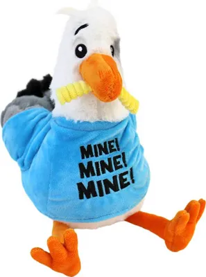 Produktbild von Möwe Plüsch mit T Shirt "MINE!" - ca. 32 cm