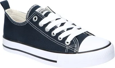 Produktbild von AMERICAN CLUB LH10 Original Sneakers, luftige Sneakers, Schnürung Segeltuch Turnschuhe, Marineblaue 40