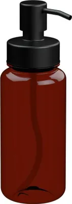 Produktbild von Seifenspender "Deluxe" 0 transparent-braun/schwarz