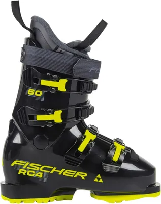 Image de Chaussures de ski pour enfants / adolescents - Fischer RC4 60 JR GW - Flex 60 - Chaussures de ski alpin - Chaussures de ski alpin - Ajustement confortable - OnPiste - pour les jeunes sportifs, Taille:MP22.0/22.5, Couleur:Noir