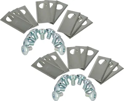 Produktbild von vhbw 18x Ersatz-Messer kompatibel mit Worx Landroid WR216E, WR216E.X, WR220E, WR213E, WR208E.X, WR213E.X Rasenmäher - Ersatzklinge Silber, Edelstahl
