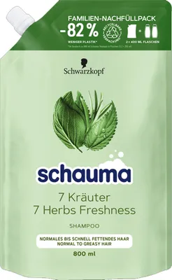 Produktbild von Schauma Frische Shampoo mit Sieben Kräutern Nachfüllpack 800ml