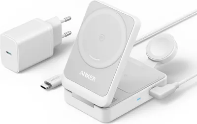 Zdjęcie produktu dla Anker B2557321, Wewnętrzna, Prąd przemienny, Bezprzewodowe ładowanie, Biały
