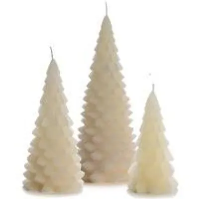 Cactula Weihnachtsbaum-Figurenkerzen – Vanillia – 3 Stück