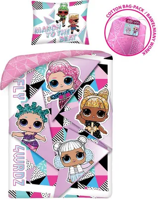 Immagine prodotto di Halantex Biancheria da letto per bambini in cotone 140x200 LOL con federa 70x90 Kids 09