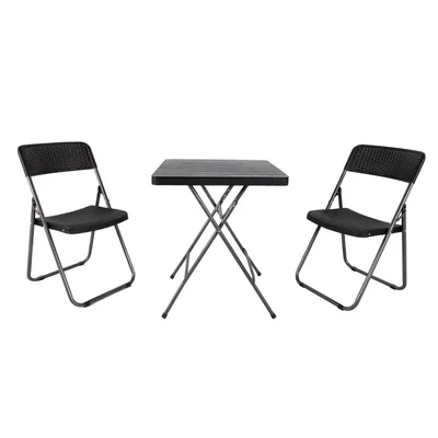 Zdjęcie produktu dla Linder Exclusiv Zestaw ogrodowy BISTRO SET Czarny