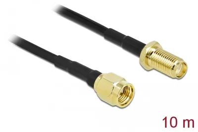 Image de DELOCK Câble d'antenne SMA mâle vers SMA femelle LMR 10m
