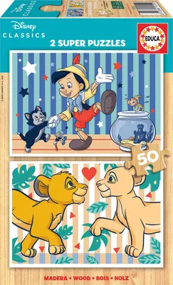Obrázok produktu pre EDUCA - Puzzle - 2x50 klasickch Disneyoviek